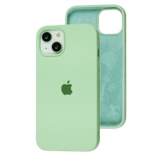 Чохол для iPhone 13 Silicone Full зелений / pastachio