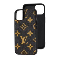 Чохол для iPhone 13 ЛВ case (leather) blue / logo