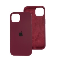 Чохол для iPhone 13 Silicone Full бордовий / maroon