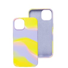 Чохол для iPhone 13 Aquarelle full бузково-жовтий