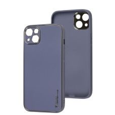 Чохол для iPhone 14 Plus Leather Xshield lavender gray