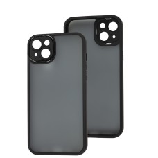 Чохол для iPhone 14 Plus Luxury Metal Lens чорний