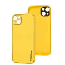 Чохол для iPhone 14 Plus Leather Xshield yellow