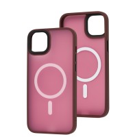 Чохол для iPhone 14 Plus WAVE Matte Colorful MagSafe red
