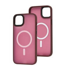 Чохол для iPhone 14 Plus WAVE Matte Colorful MagSafe red