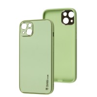Чохол для iPhone 14 Plus Leather Xshield pistachio