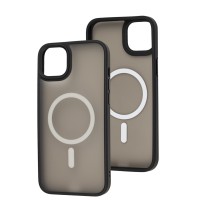 Чохол для iPhone 14 Plus WAVE Matte Colorful MagSafe black