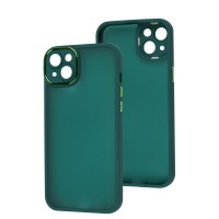 Чохол для iPhone 14 Plus Luxury Metal Lens зелений