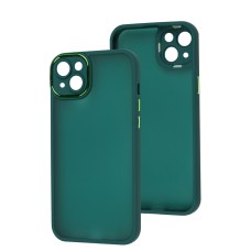 Чохол для iPhone 14 Plus Luxury Metal Lens зелений