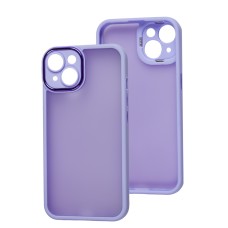 Чохол для iPhone 14 Plus Luxury Metal Lens бузковий