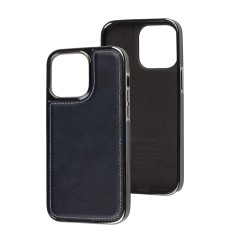 Чохол для iPhone 14 Pro Max Puloka leather Lux blue