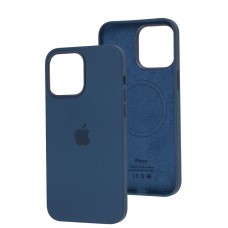 Чохол для iPhone 14 Pro Max MagSafe Silicone Full Size stromblue