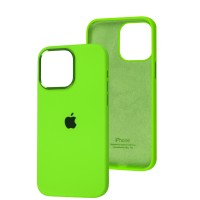 Чохол для iPhone 14 Pro Max New silicone case shiny green