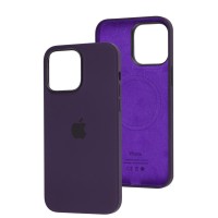 Чохол для iPhone 14 Pro Max MagSafe Silicone Full Size elderberry