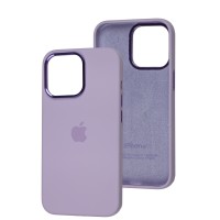 Чохол для iPhone 14 Pro Max New silicone Metal Buttons lilac
