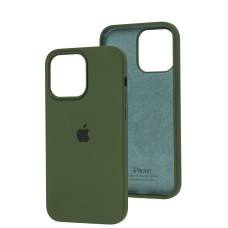 Чохол для iPhone 14 Pro Max Silicone Full зелений / cyprus green
