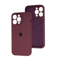 Чохол для iPhone 15 Pro Max silicone case Full Camera plum
