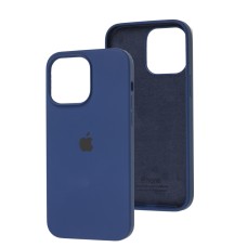 Чохол для iPhone 14 Pro Max Silicone Full синій / deep navy