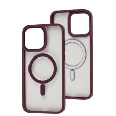 Чохол для iPhone 14 Pro Max WAVE Ardor MagSafe bordo