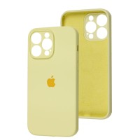 Чохол для iPhone 15 Pro Max silicone case Full Camera mellow yellow