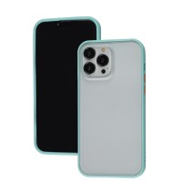 Чохол для iPhone 14 Pro Max LikGus Maxshield бірюзовий