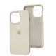 Чохол для iPhone 14 Pro Max Silicone Full бежевий / antique white