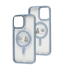 Чохол для iPhone 14 Pro Max Metal Bezel MagSafe сірий