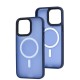 Чохол для iPhone 14 Pro Max WAVE Matte Colorful MagSafe blue