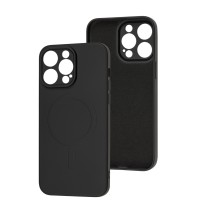 Чохол для iPhone 14 Pro Max Wave colorful MagSafe black