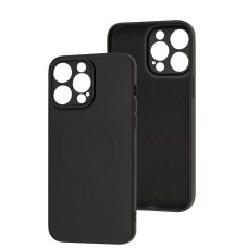 Чохол для iPhone 14 Pro Max Wave colorful MagSafe black