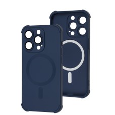 Чохол для iPhone 14 Pro WAVE Silk Touch WXD MagSafe blue