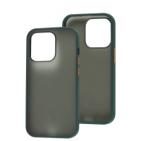 Чохол для iPhone 14 Pro LikGus Maxshield оливковий