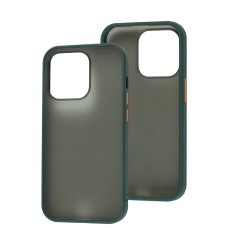 Чохол для iPhone 14 Pro LikGus Maxshield оливковий