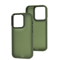 Чохол для iPhone 14 Pro Metal Bezel темно-зелений