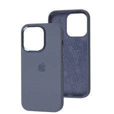 Чохол для iPhone 14 Pro New silicone case lavender gray