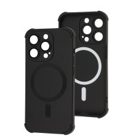 Чохол для iPhone 14 Pro WAVE Silk Touch WXD MagSafe black