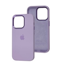 Чохол для iPhone 14 Pro New silicone Metal Buttons lilac