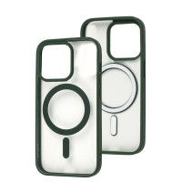 Чохол для iPhone 14 Pro Color MagSafe зелений