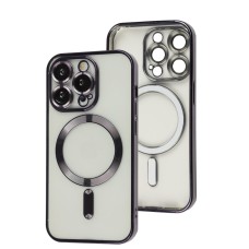 Чохол для iPhone 14 Pro Fibra Chrome MagSafe dark purple