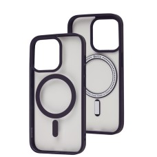 Чохол для iPhone 14 Pro Berlia Color MagSafe deep purple