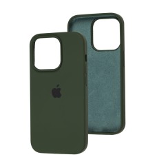 Чохол для iPhone 14 Pro Silicone Full зелений / cyprus green