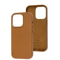 Чохол для iPhone 14 Pro Leather with MagSafe saddle brown