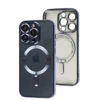 Чохол для iPhone 14 Pro Fibra Chrome MagSafe sierra blue