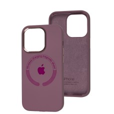 Чохол для iPhone 14 Pro Metal Camera MagSafe Silicone blueberry