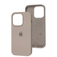 Чохол для iPhone 14 Pro Silicone Full сірий / lavender
