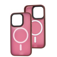 Чохол для iPhone 14 Pro WAVE Matte Colorful MagSafe red