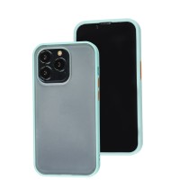 Чохол для iPhone 14 Pro LikGus Maxshield бірюзовий