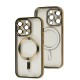 Чохол для iPhone 14 Pro Fibra Chrome MagSafe gold