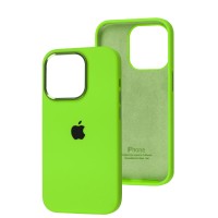 Чохол для iPhone 14 Pro New silicone case shiny green