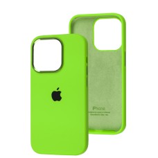 Чохол для iPhone 14 Pro New silicone case shiny green